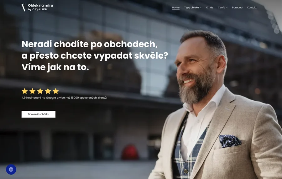 Cavalier - oblek na míru - web